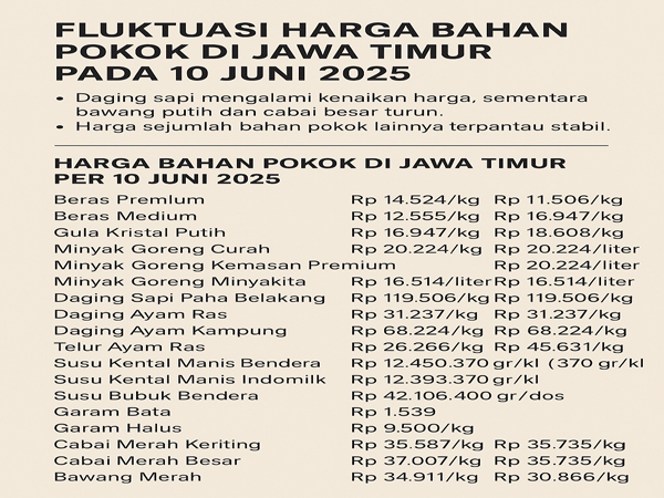 Harga Sembako Hari Ini