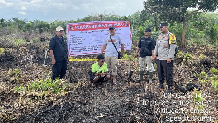 Sebabkan Lahan Gambut Terbakar Selama 1 Jam, Pria di Inhu Ditangkap